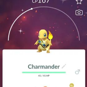 ポケモンGO Shiny Charmander Costume Friede Goggles - PTC Account 20K Dust