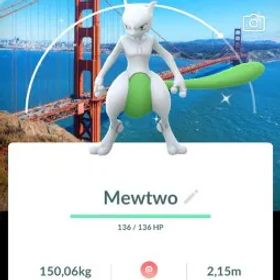ポケモンGO Pokémon Go - Shiny Mewtwo Sanfrancisco Background Account