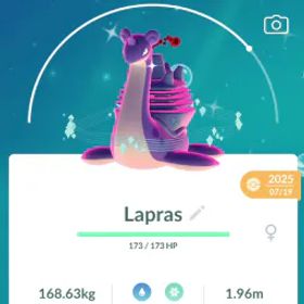 ポケモンGO Pokemon Go Shiny Gigantamax Lapras - PTC Account 80K Dust
