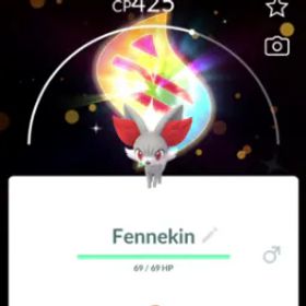 ポケモンGO Shiny Fennekin Mega Background Pokemon Go - Mini PTC 20K Dust
