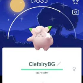 ポケモンGO Shiny Clefairy Special Background Pokemon Go - Mini PTC Account