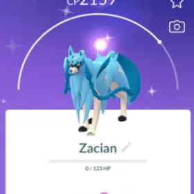 ポケモンGO Pokemon Go Shiny Zacian - Mini PTC 80K Stardust - Please read description