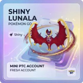 ポケモンGO Pokemon Go Account | Shiny Lunala ✨| 1 SL - Safe PTC ⚜️ | Instant Delivery 🚀