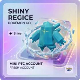 ポケモンGO Pokemon Go Account | Shiny Regice ✨| 1 SL - Safe PTC ⚜️ | Instant Delivery 🚀