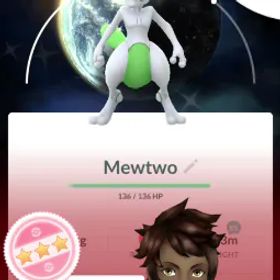 ポケモンGO Shundo - Shiny Mewtwo 100 iv Background - Can Evole Mega Mewtwo Y - Pokemon Go Account