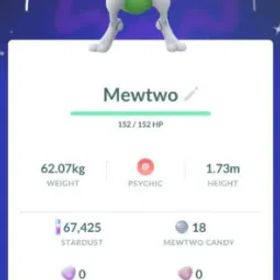 ポケモンGO Shiny Mewtwo Tradeable 💥