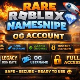 ロブロックス 🔥 @epicet Rare Roblox NAMESNIPE 🚀 OG 2009 Account 💎 Clean & Secure