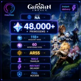 原神 NA 46K Primogems