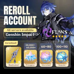 原神 Asia | Flins + Bloodsoaked Ruins (sign) | 48K Primogems