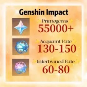 原神 🔥NA|💎55K Primogems