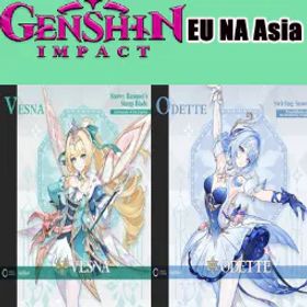 原神 AR55|Asia|Male|Vesna|Odette|35133+ Primogems|103+Acquaint Fate|#mmu See description for details