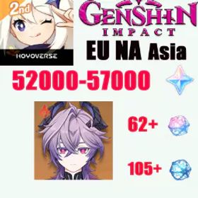原神 [EU]AR55|Durin+48158 Primogems|60+Intertwined Fate|103+Acquaint Fate