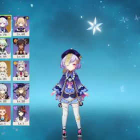 原神 90LVL📌DILUC✅EULA📌Kaedehara Kazuha✅QIQI(1C)📌MONA(1C)💚NA region💚25 CHARACTERS💚AR. 54💚