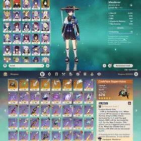 原神 All Platform 🛍️ EU 🇪🇺 AR 58 🎯 67 Character 22'5tar 💎 7 Weapon 5'Star 🌟 Columbina 💯 Arlecchino 💲 Nahida 👑 Alhaitham ⚔️ Albedo 💫 Code1415
