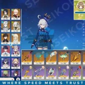 原神 ✨ [AR58] Furina C1 + Diluc C4 + Kerqing C2 + Tighnari C1🔥| 17x5⭐| Neuvillete, Nahida, Zhongli, Mona, Qiqi, Xilonen, Linnea, Chasca, Xianyun | Full Access 🔓