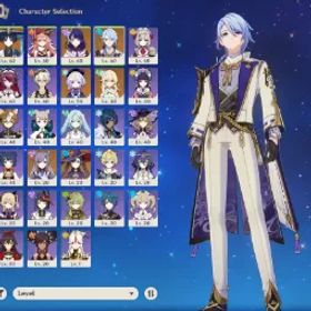 原神 SALE🟡ASIA FEMALE AR41🌸28 CHARS🌸AYATO +Haran Geppaku RAIDEN WANDERER MONA QIQI KEQING...🌸7 5*Char🌸FULL EMAIL ACCESS #821