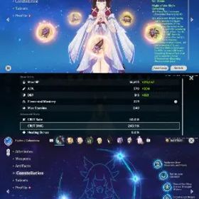 原神 🌙C6Columbina + Weapon👑 Nefer + Lauma's Weapon🩵 Linnea💛 Huge Farm Potential ★ Full Access Email✅