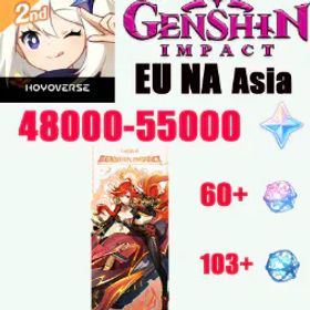原神 [EU]AR55|Mavuika+Diluc+48024 Primogems|60+Intertwined Fate|103+Acquaint Fate