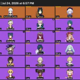 原神 [EU] AR 47 🌌 30 Characters (4 Legendaries) 🌠 Keqing + Kamisato Ayaka + Tighnari 🌠 Full Access | #