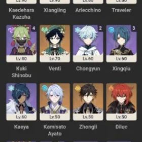 原神 🔥 Genshin Impact Account | AR50 America | 11× 5★ Characters | Arlecchino | Kazuha | Zhongli | Skyward Atlas | Code 5108
