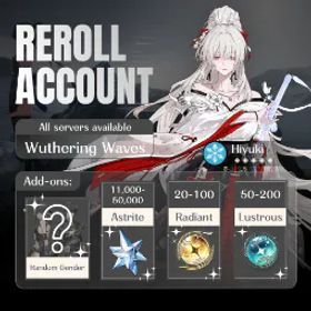 鳴潮 SEA Hiyuki + 1-3 Random 5★ | 73K Astrites