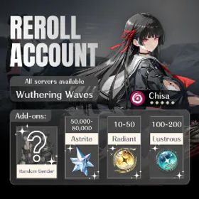 鳴潮 [EU] Chisa + 1-3 Random 5★ | 63000-66000+ Astrites | 110+ Lustrous | 5-20+ Lustrous