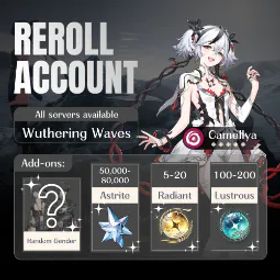 鳴潮 [EU] Camellya + 1-3 Random 5★ |62000-66000+ Astrites |90+ Lustrous | 25-40+ Radiant