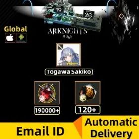 アークナイツ ⚡Global iOS/Android⚡[6⭐ Togawa Sakiko][230000+ Orundum][125+ Originiums]