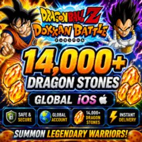 ドラゴンボールレジェンズ 🐉 [Global iOS] 14,000+ Dragon Stones 💎 | Dokkan Battle | INSTANT DELIVERY ⚡