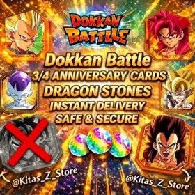 ドラゴンボールレジェンズ 🎇 3/4 Anniversary | ⚡ Automatic Delivery | 🔥 30+ LR Potential + 36 LR'S | 🏆 Rank 261| 💎4,324| Power Level 434,198💪 | Global Server (Android)