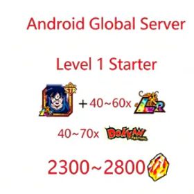 ドラゴンボールレジェンズ 【Global】Android|Thousand‑Day Goku |2300‑2800 Dragon Stones |40‑60 Random LR |40‑70 Random FES Limited |Transfer Code Dokkan Battle