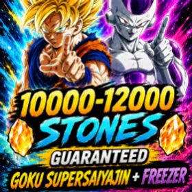 ドラゴンボールレジェンズ ⚡ IOS 10000-12000 Stones Guaranteed Goku ssj +freezer +10-18 LRS randoms
