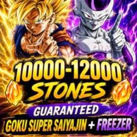 ドラゴンボールレジェンズ ⚡For Android 10000-12000 Stones Guaranteed Goku ssj +freezer + 10-18 LRS randoms