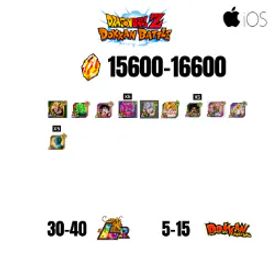 ドラゴンボールレジェンズ [GLOBAL][IOS] 15600-16600 STONES | BEAST GOHAN | CELL MAX | 10 CHARACTERS | 5-15 DOKKAN FEST | 30-40 LR | 500 TICKET