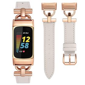 【店長イチオシ！】 Fitbit Charge6 / Charge5 バンド フィットビット チャージ6 / チャージ5 対応 本革 レザー ビジネス バンド レディ