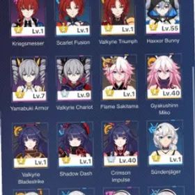 崩壊3rd AMERICA EU SERVER 💎 26 S VALKYRIES 💎 HERRSCHER OF ELYSIA 💎 CAPTAIN LVL 80