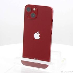 〔中古〕Apple(アップル) iPhone13 128GB プロダクトレッド MLNF3J／A SIMフリー〔295-ud〕