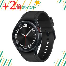 「+2倍ポイント・新品未開封」サムスン SAMSUNG Galaxy Watch6 Classic 43mm ブラック スマートウォッチ SM-R950NZKAXJP 4986773231031