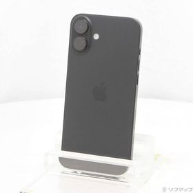 〔中古〕Apple(アップル) iPhone16 Plus 128GB ブラック MXVA3J／A SIMフリー〔198-ud〕