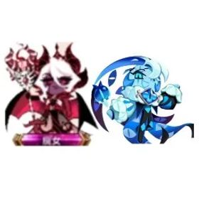 Cookie Run: Kingdom 【Dark Cacao】Dark Ehchantress Cookie+Shadow Milk Cookie|400000+ Diamonds | 700+ Magic&Special Molds|150+ Destiny Cookie Molds |170000 Rainbow Cubs | 400+ Hex Gem