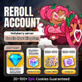 Cookie Run: Kingdom Hollyberry 360K Crystals | 1100 Cookie Cutter