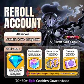 Cookie Run: Kingdom [Dark Cacao] Silent Salt | 380K+ Crystals | 850+ Cookie Cutters