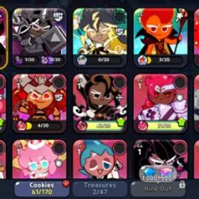 Cookie Run: Kingdom Dark Enchantress + 380K–400K Crystals | 25–40 SR | 170K+ Cubes | | Dark Witch
