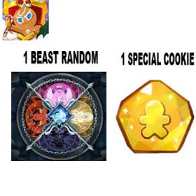 Cookie Run: Kingdom [ DARK CACAO ] GEMS 445K-460K , CUTTER TOTAL 1300-1400 + 1 BEAST 1 SPECIAL