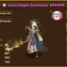 サマナーズウォー {Global}Light Azure Dragon Swordsman+Teshar+Rica*L&D Scroll*48+,(11+12) Year Scroll*730+,All Attribute Scroll*15+|Real Scroll Count • No Ranges|