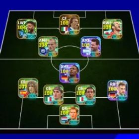 イーフットボール 7 Meneger Booster 🥵 Collective 3271+💥New Era 🌈Delpiero Blitz New X Bale X Messi X Snijder X Nmecha X Giround X Van De Sar X Salah X Duo Italy X Cheapest ✨⭐