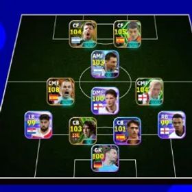 イーフットボール COLECTIVE 3164+🔥 | BIGTIME ANDREA INIESTA🥵 x C PUYOL☠️ x DAVID VILLA⚡ x P SCHOLES💥 x S AGUERO💫,READY TO PLAY🌈,CHEAPEST✨
