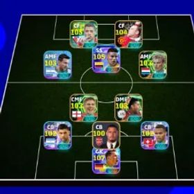 イーフットボール EFOOTBALL COLECTIVE 3207+🔥 | BLITZ J RODRIGUEZ🥵,M NEUR☠️,I CASILLAS⚡,L SUAREZ💥,S GERARD,D BERGKAMP,5 MANAGER BOOSTER🌈,CHEAPEST✨