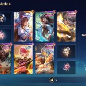 モバイルレジェンド ZZG 321 Skins | Florryn Fluffy | Luckybox 4 Martis, Roger, Kagura, Lesley | Lesley Star | Natalia Collector | Melissa Sparkle | Emblem Max | MW 126 | DM 100