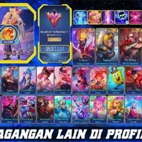 モバイルレジェンド EX IMMO 525 STAR | HIGEST RANK | GOOD WINRATE | 350 SKINS | LEGEND FRANCO | KISHIN LANCELOT | 2 COLLECTOR | PRIME YU ZHONG | 18 LIMITED | 24 RARE SHOP |